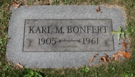 Bonfert Karl 1905-1961 USA Grabstein
